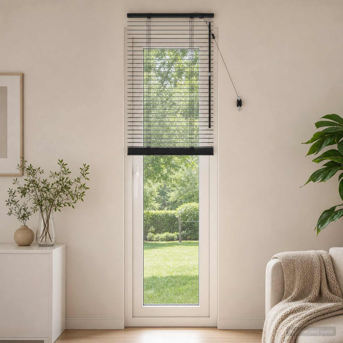 vidaXL Persiana veneciana Negro 60 x 250 cm 35 mm