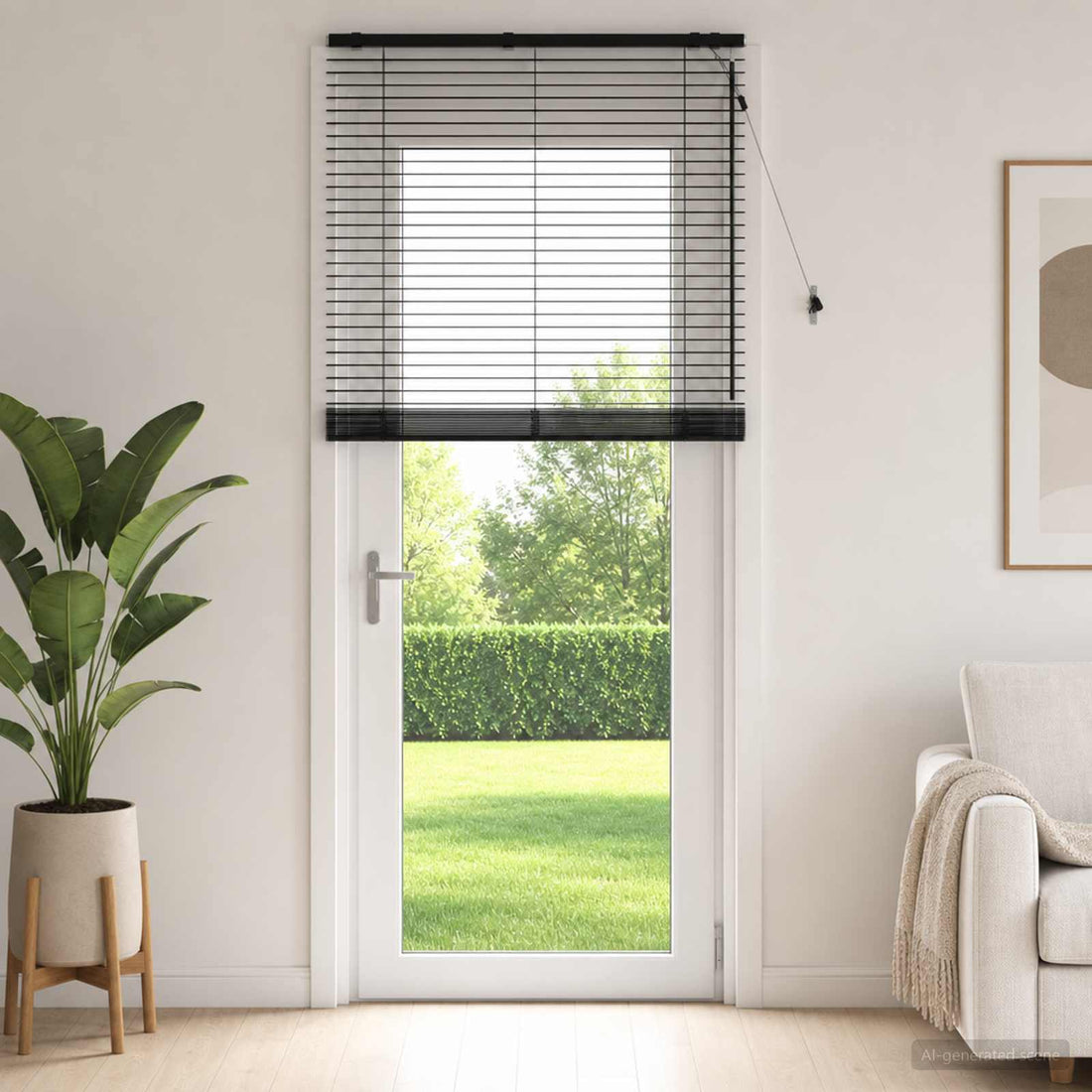 vidaXL Persiana veneciana Negro 115 x 250 cm 35 mm