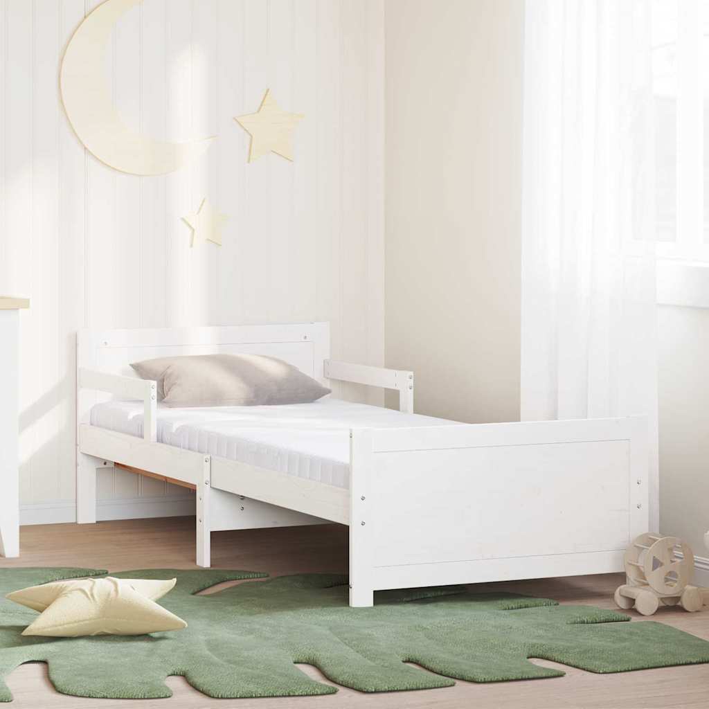 vidaXL Marco de cama con colchón extensible con cabecera 80 x 200 cm