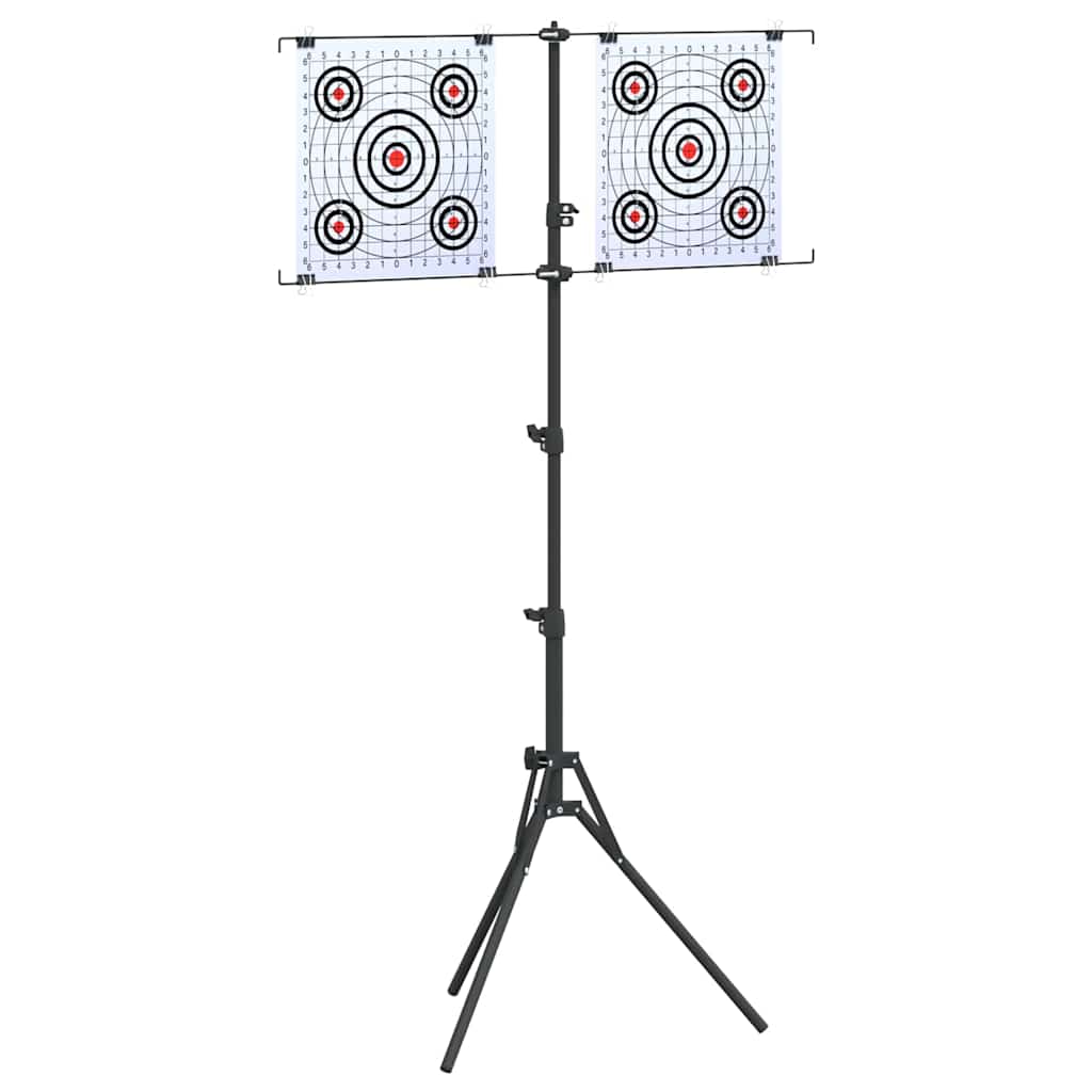 vidaXL Soporte para diana Negro y Blanco 82,5 x 51 x 150 cm Metal