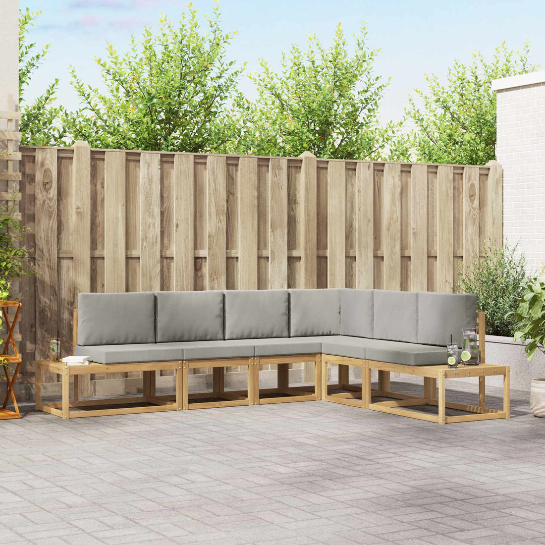 vidaXL Conjunto de sofás de exterior