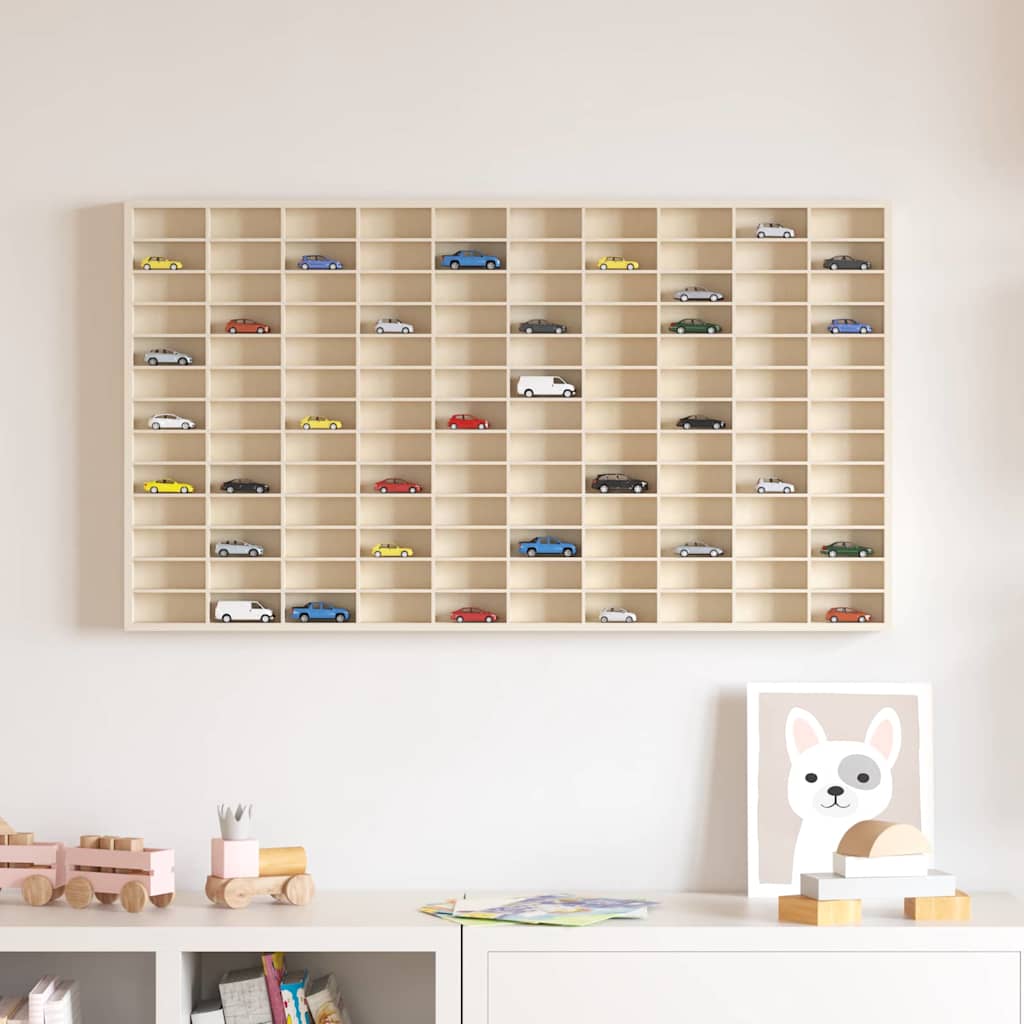 vidaXL Expositor de Pared Montada en la pared Beige 98 x 4,5 x 55 cm