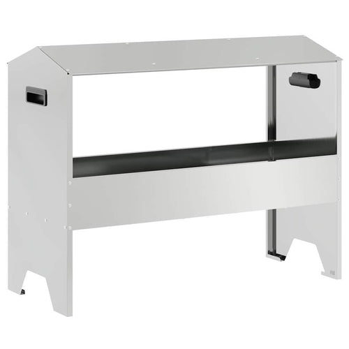 vidaXL Abrevadero para ganado Plateado 79 x 35 x 62 cm 15 kg (2)