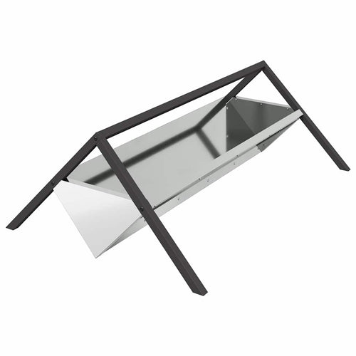 vidaXL Abrevadero para ganado Plateado 111 x 76 x 38 cm 10 kg (2)