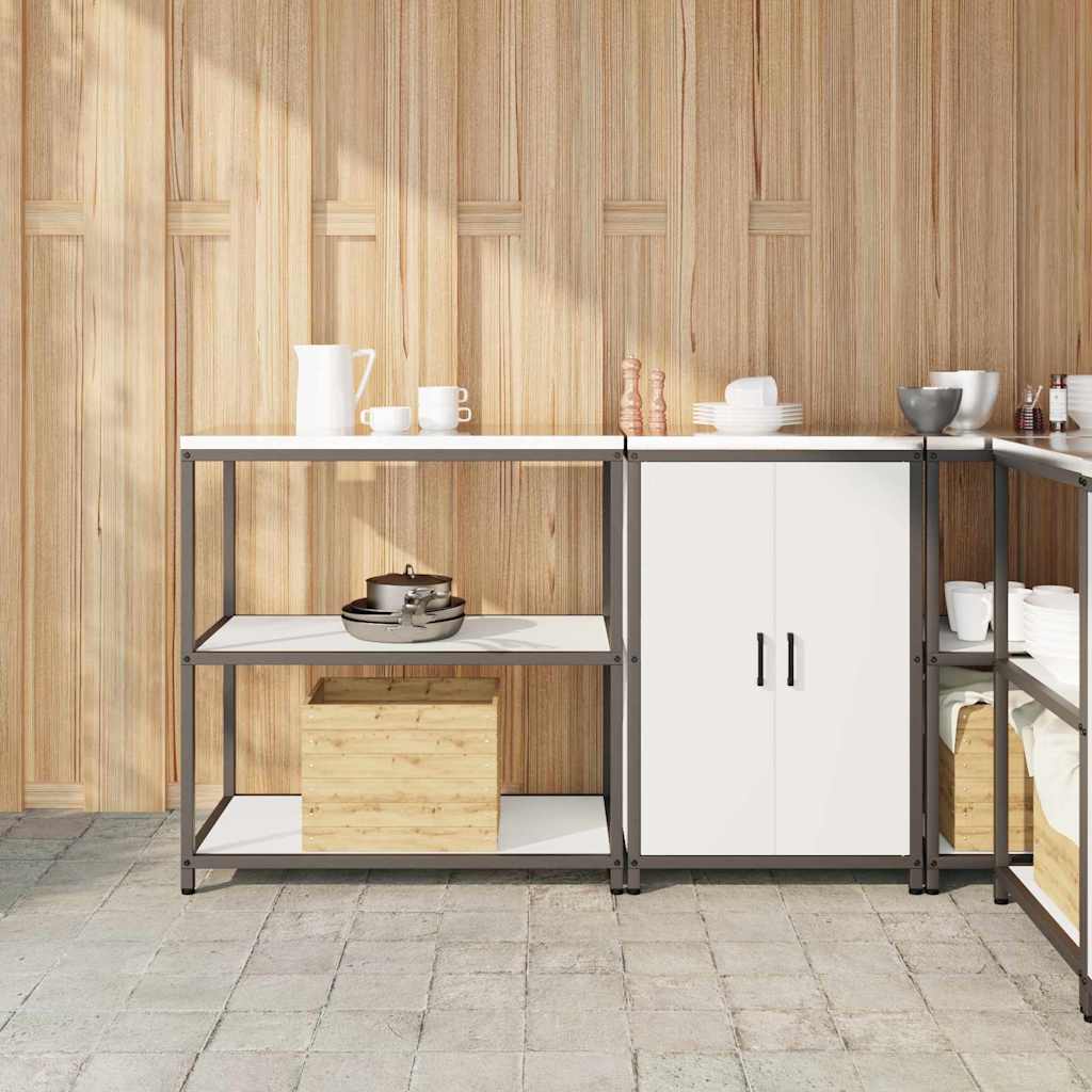 vidaXL Juego de Almacenamiento de Cocina HATTEM 2 uds. Blanco