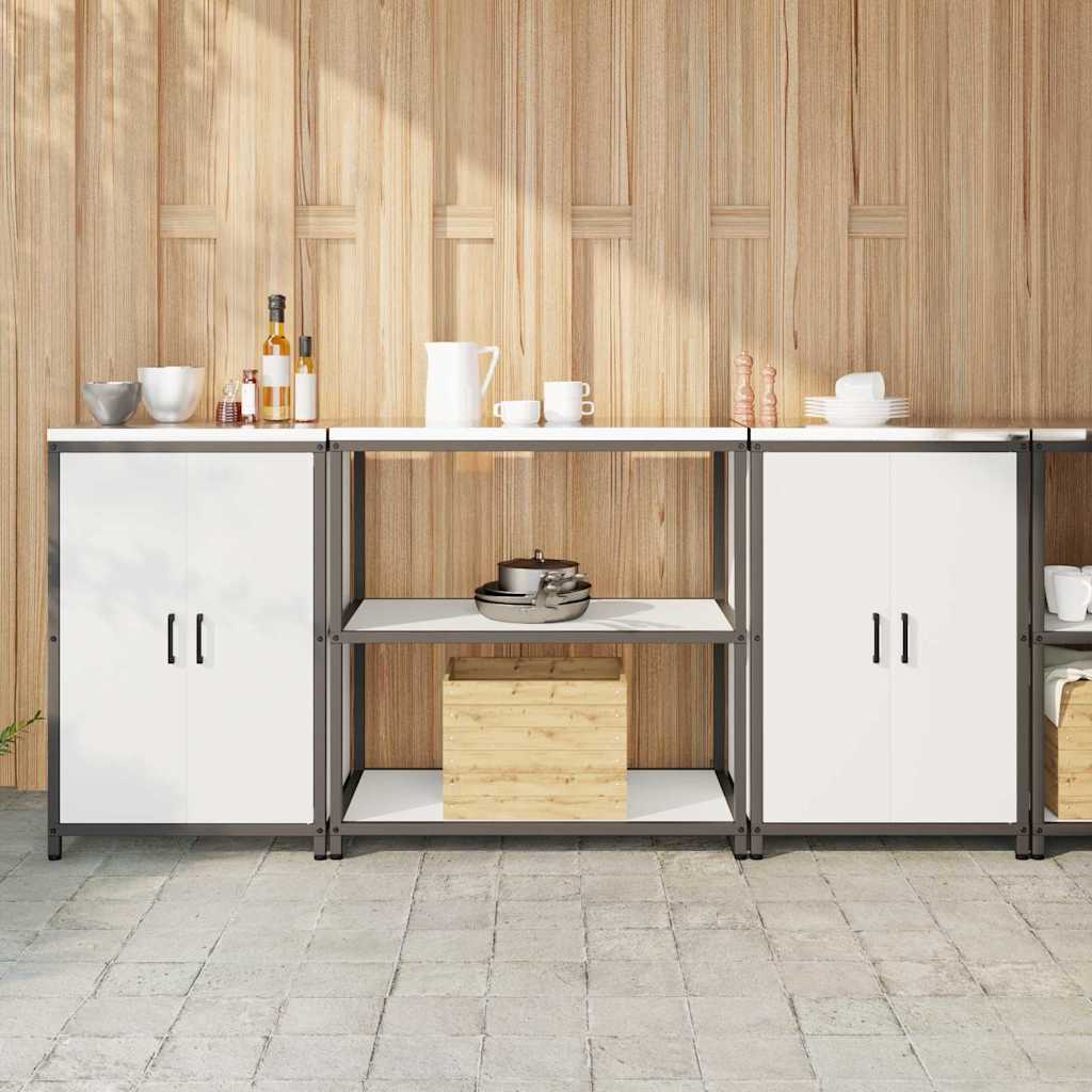 vidaXL Juego de Almacenamiento de Cocina HATTEM 3 uds. Blanco