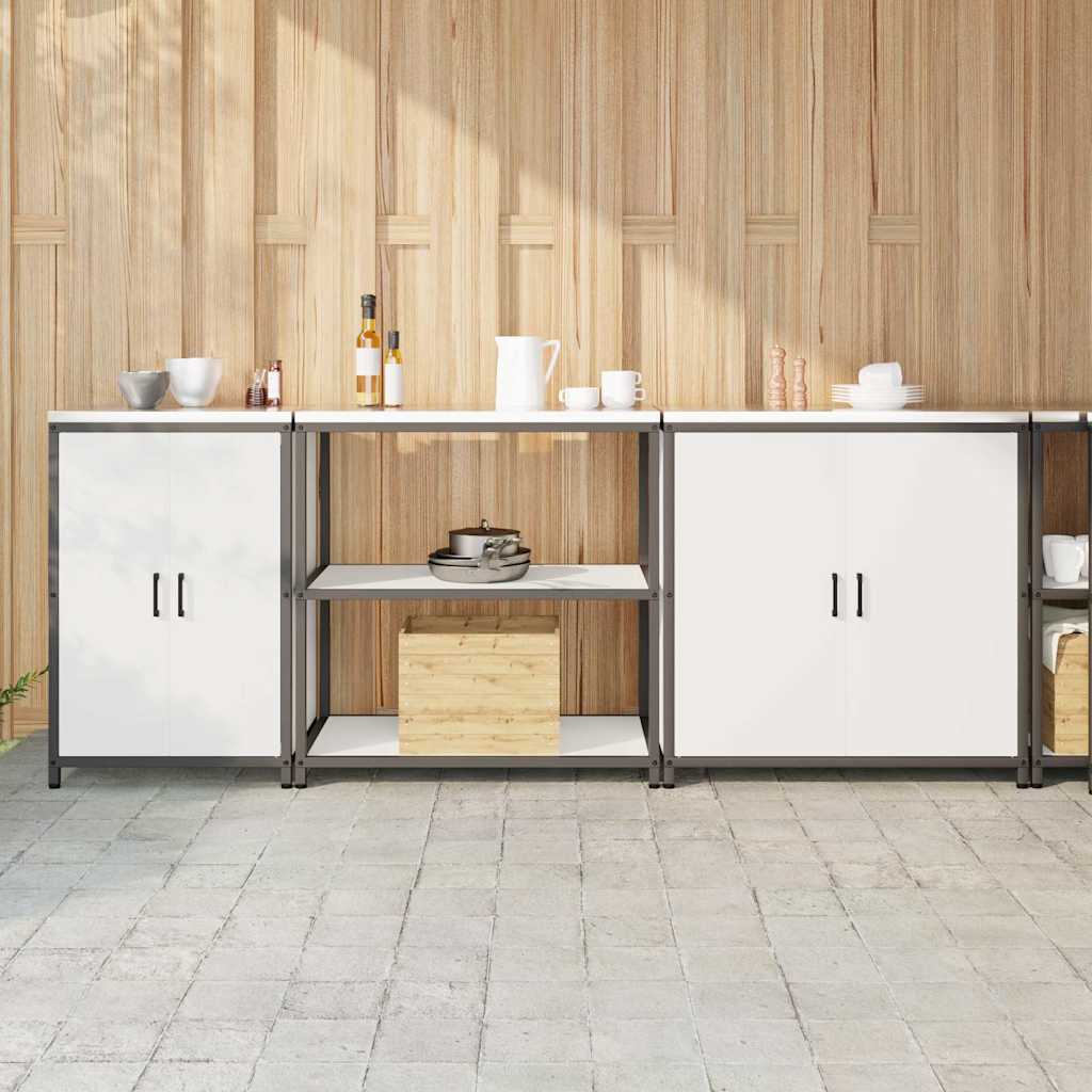vidaXL Juego de Almacenamiento de Cocina HATTEM 3 uds. Blanco