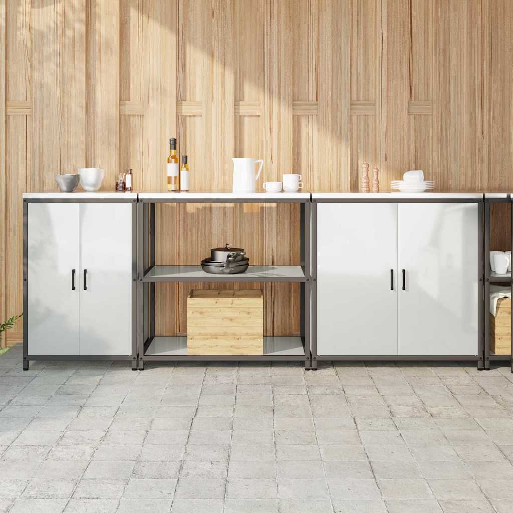 vidaXL Juego de Almacenamiento de Cocina HATTEM 3 uds. Plateado