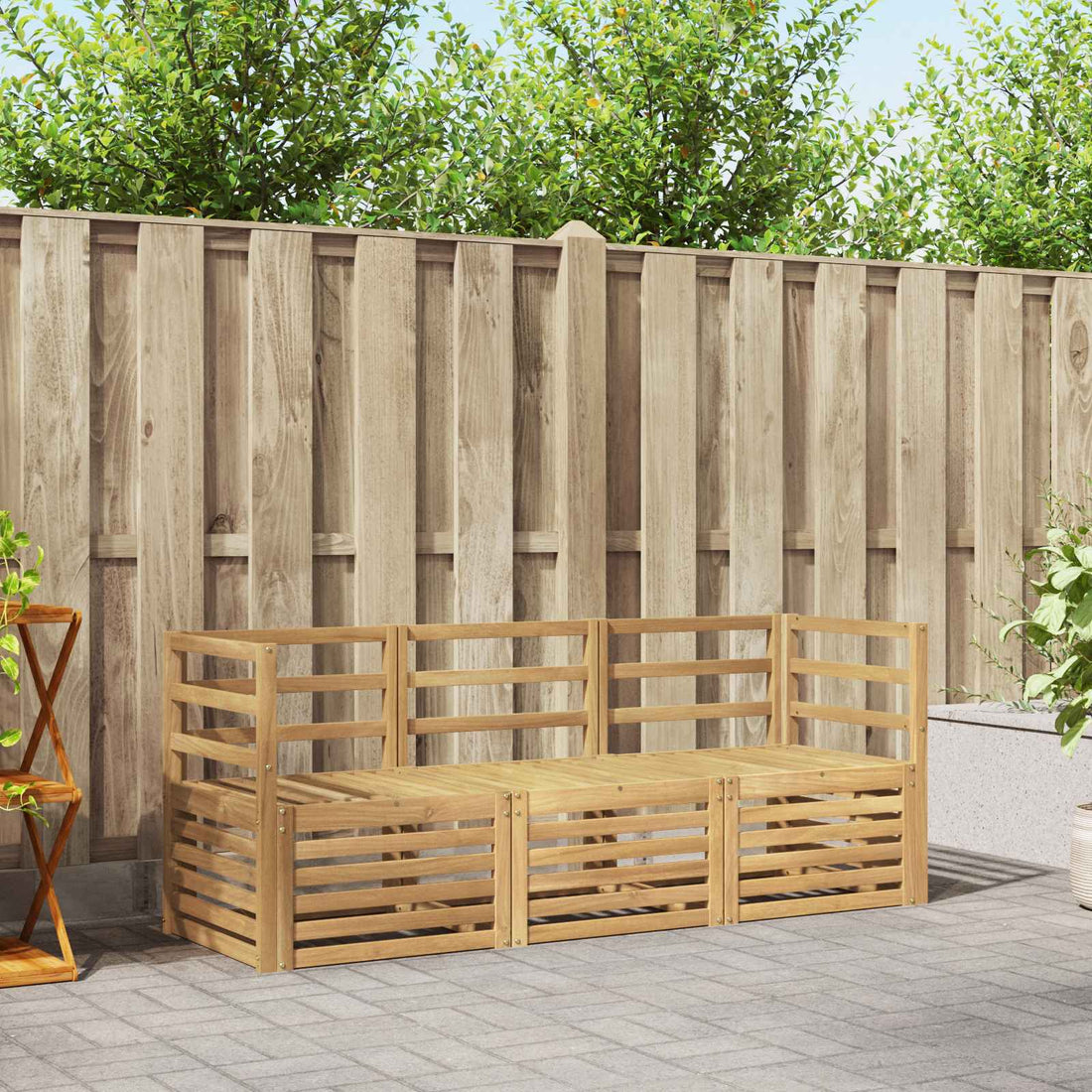 vidaXL Juegos de sofás Madera de Acacia Sólida