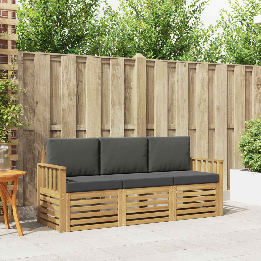 vidaXL Juegos de sofás Madera de Acacia Sólida