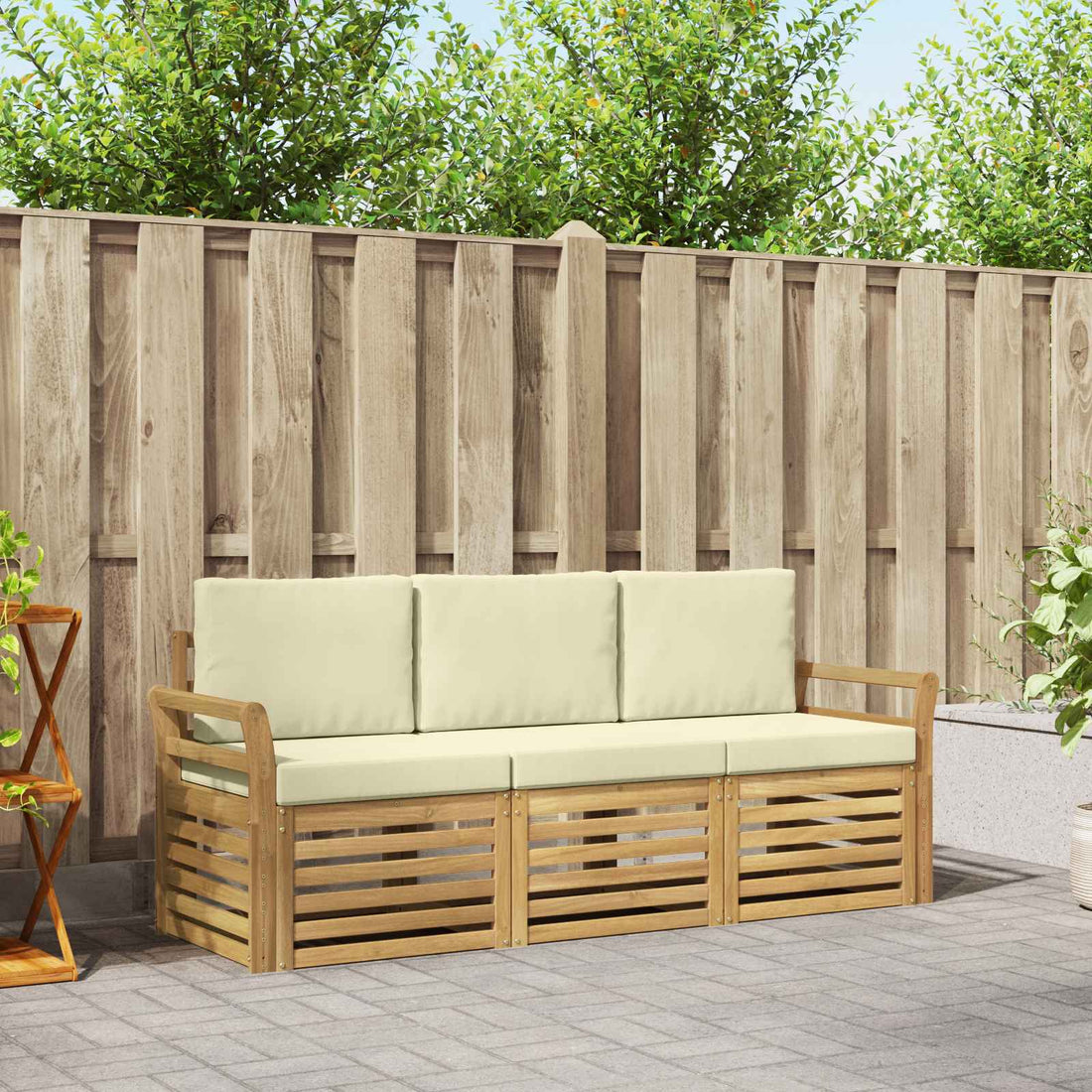 vidaXL Juegos de sofás Madera de Acacia Sólida
