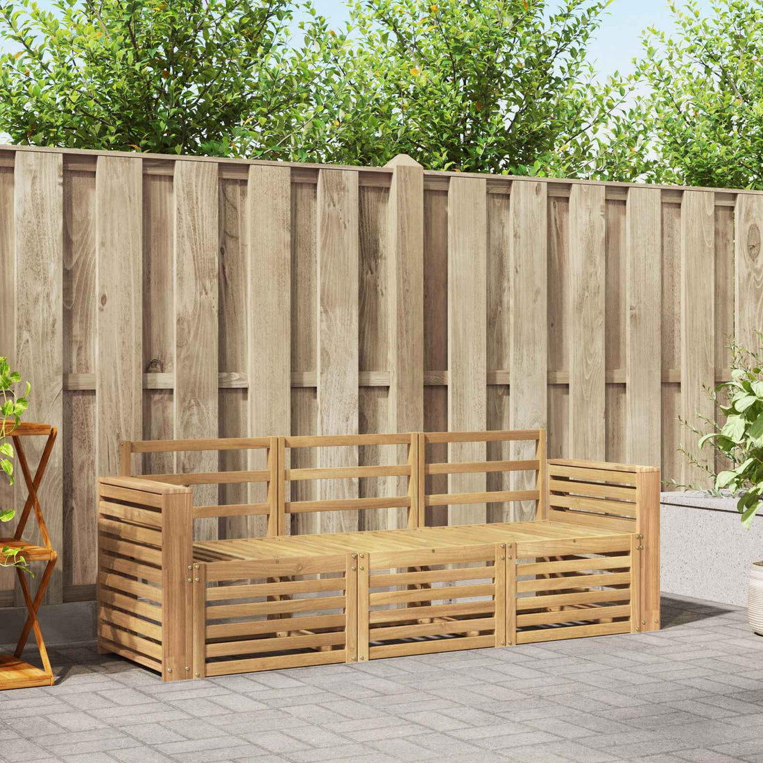 vidaXL Juegos de sofás Madera de Acacia Sólida