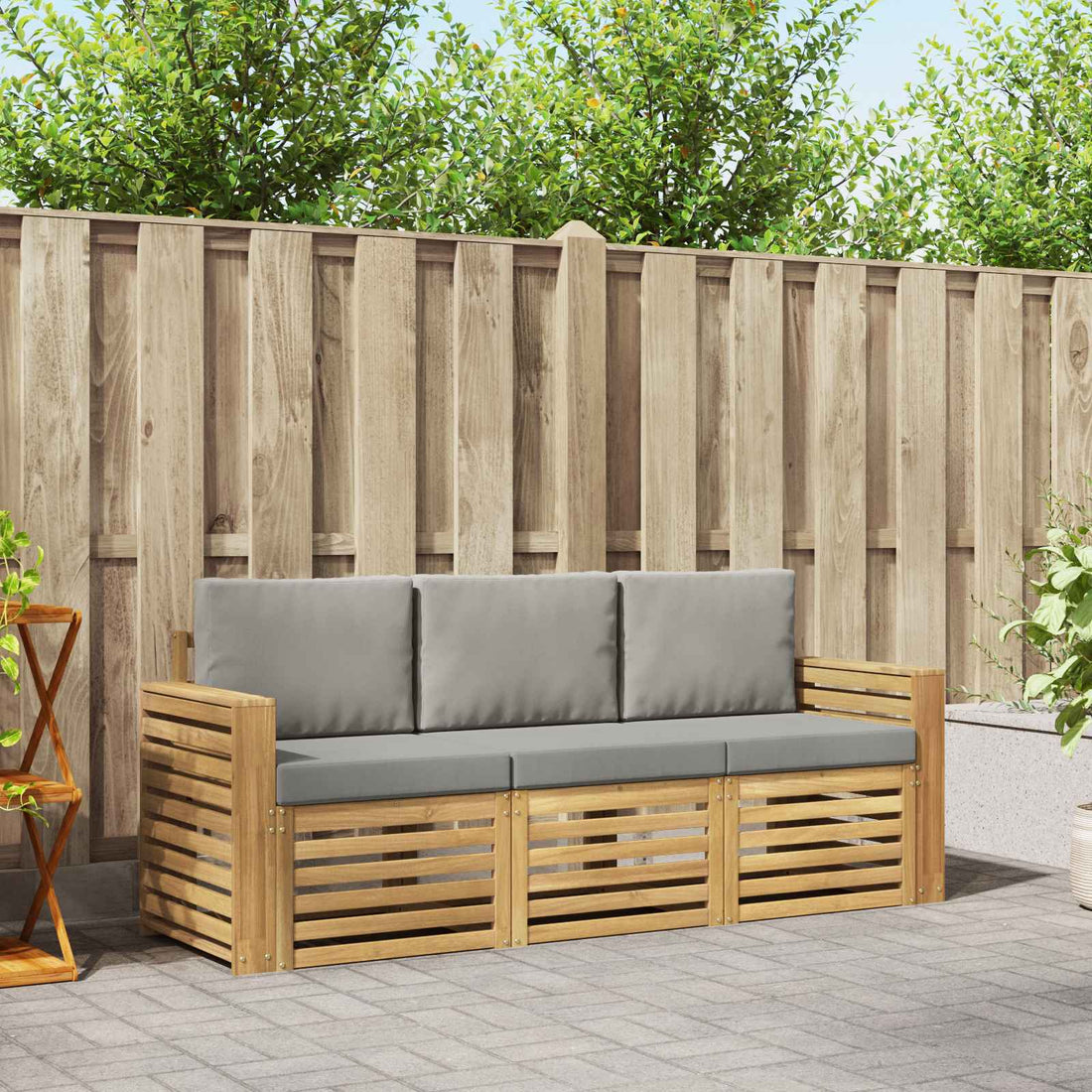 vidaXL Juegos de sofás Madera de Acacia Sólida