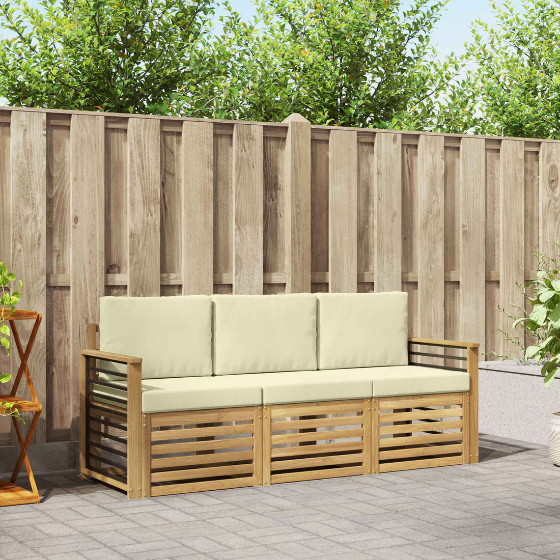 vidaXL Juegos de sofás Madera de Acacia Sólida