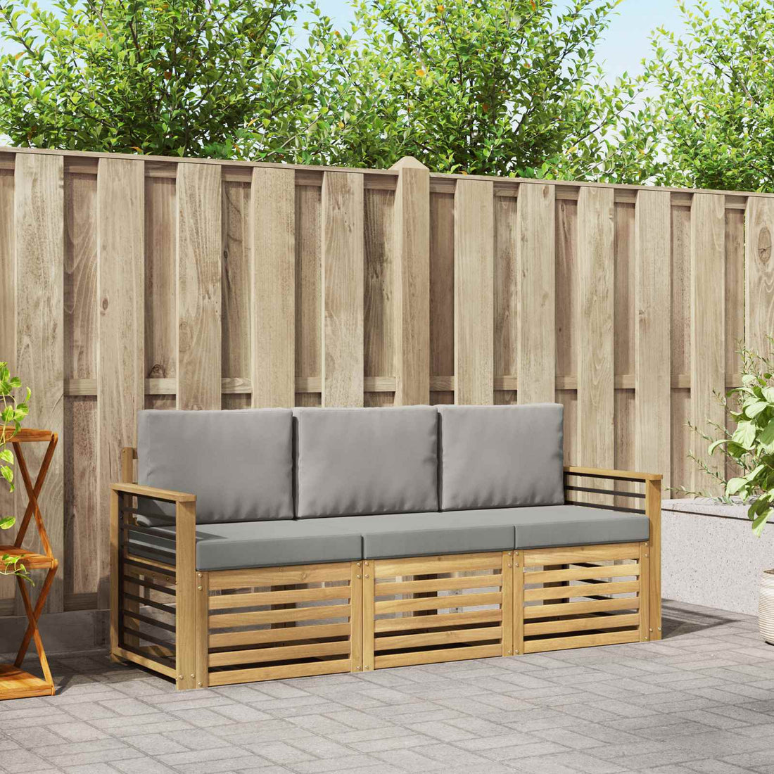 vidaXL Juegos de sofás Madera de Acacia Sólida