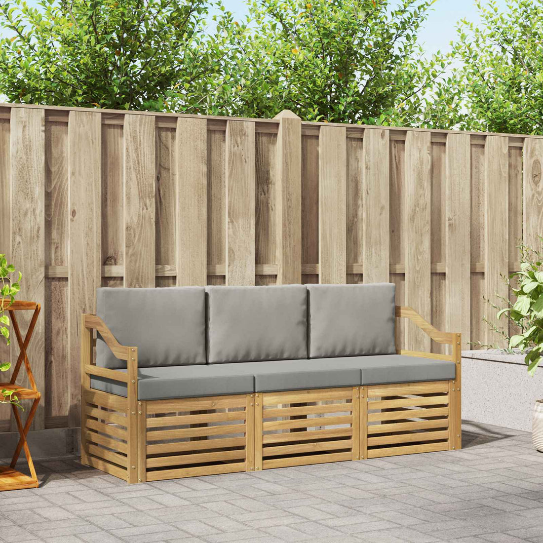 vidaXL Juegos de sofás Madera de Acacia Sólida