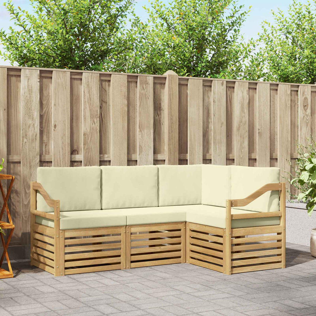 vidaXL Conjunto de sofás de exterior 4 uds.