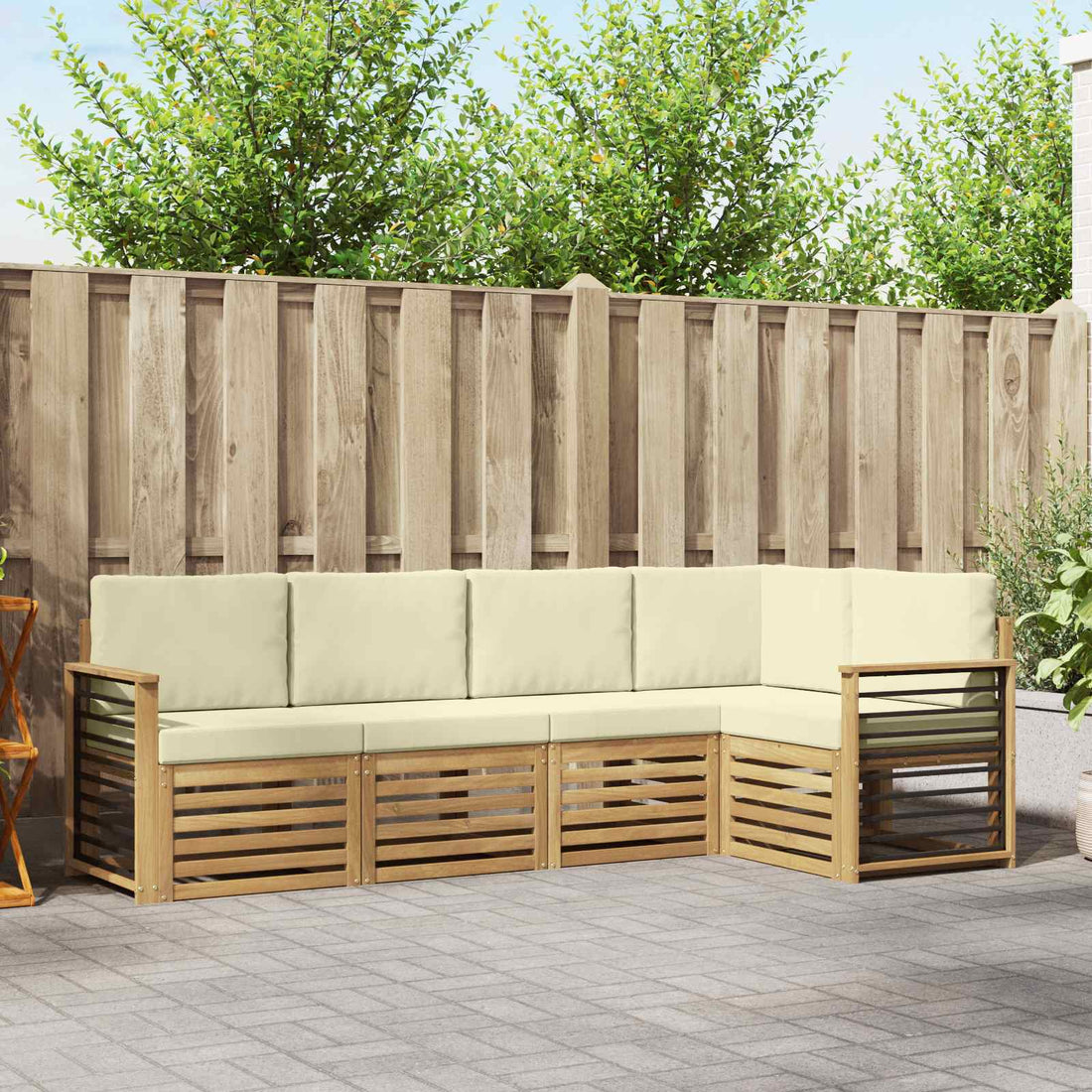 vidaXL Juegos de sofás Madera de Acacia Sólida