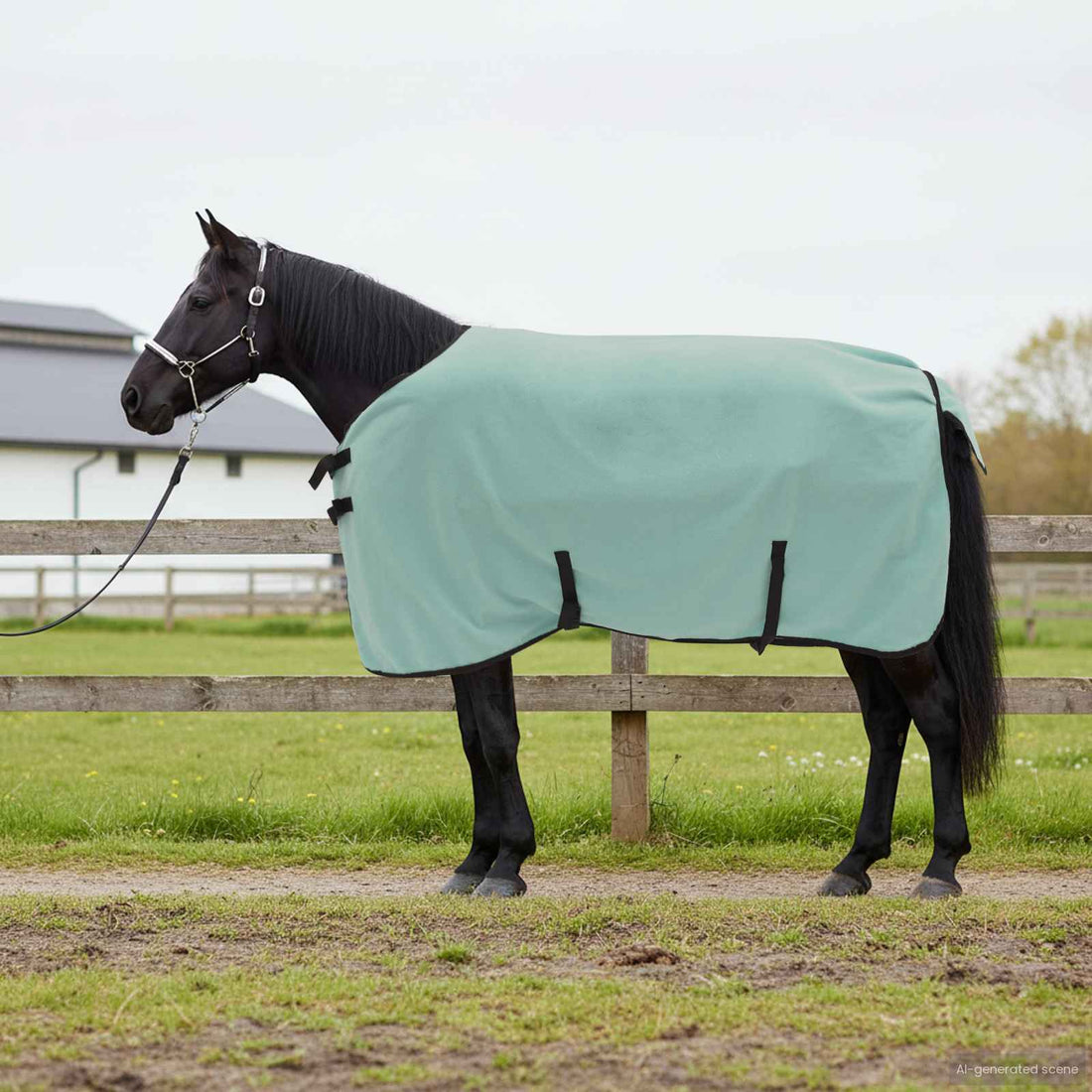 vidaXL Manta para Caballo Verde especial 95 cm