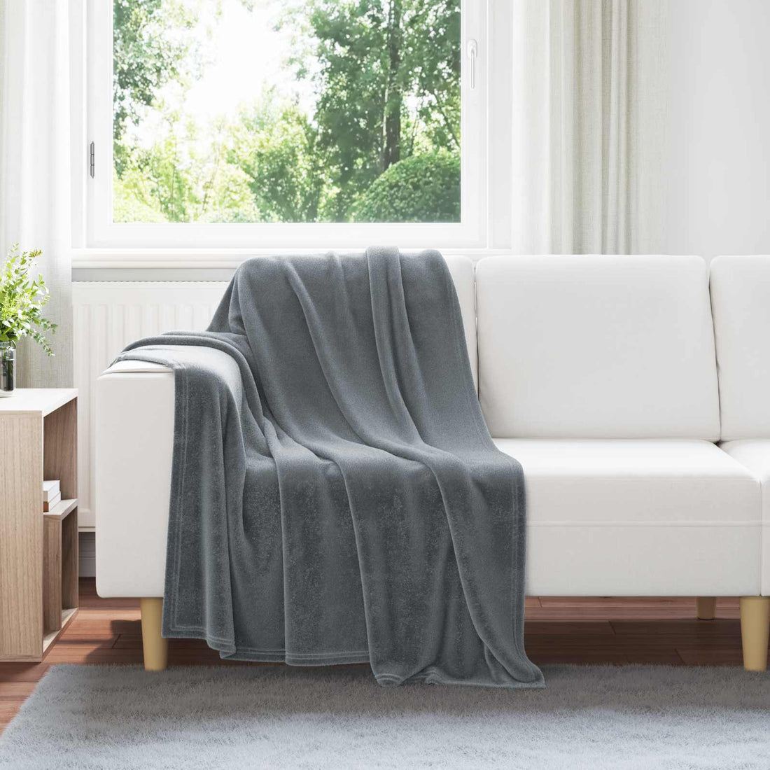 vidaXL Mantitas de Sofá 6 uds. Gris oscuro 130 x 150 cm 3.04 kg Lana