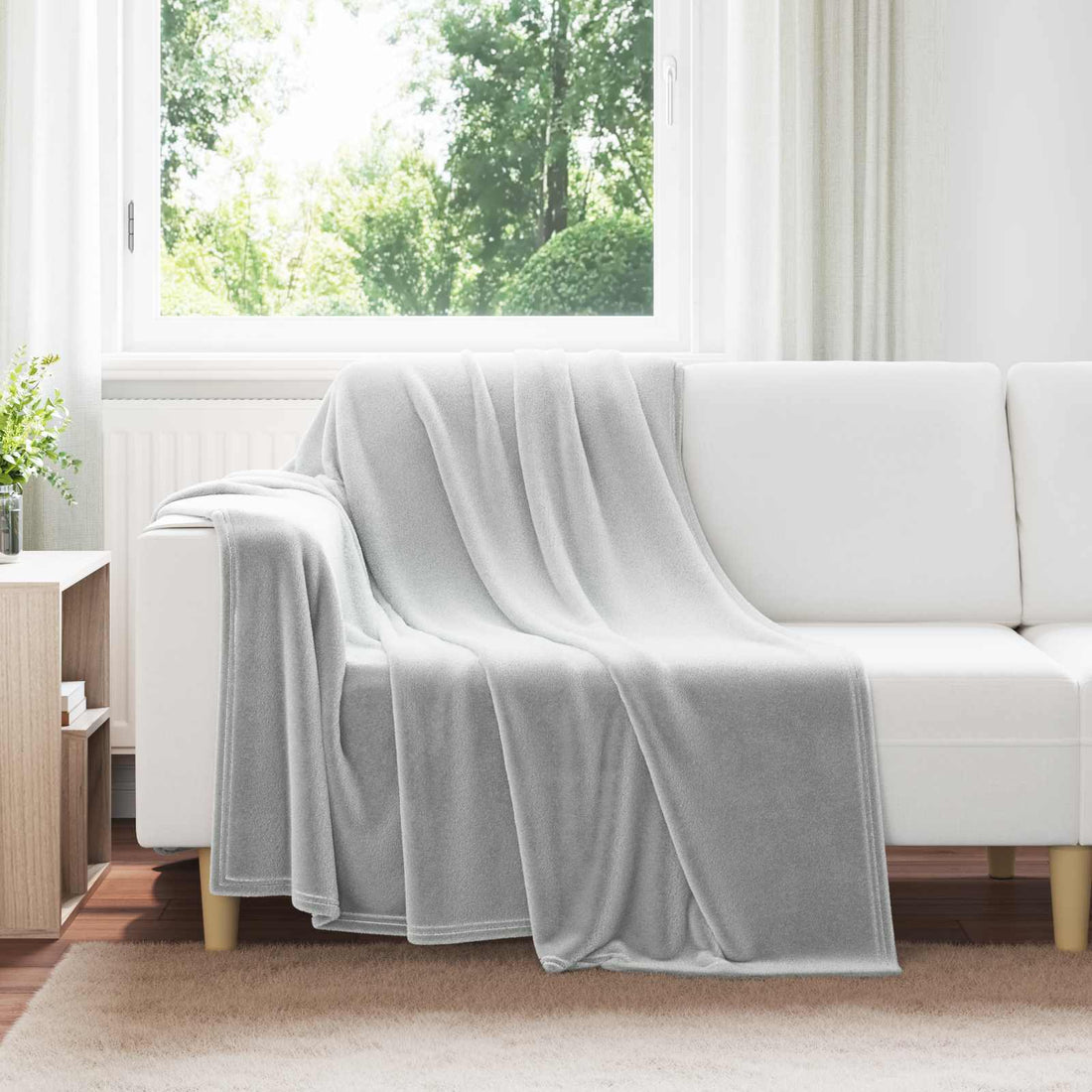 vidaXL Mantitas de Sofá 6 uds. Gris 150 x 200 cm 4.68 kg Lana