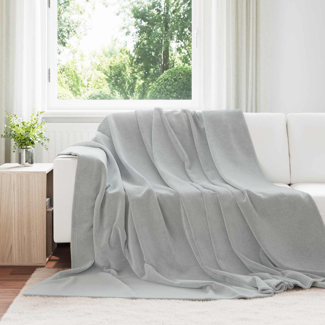 vidaXL Mantitas de Sofá 6 uds. Gris 240 x 270 cm 10.11 kg Lana