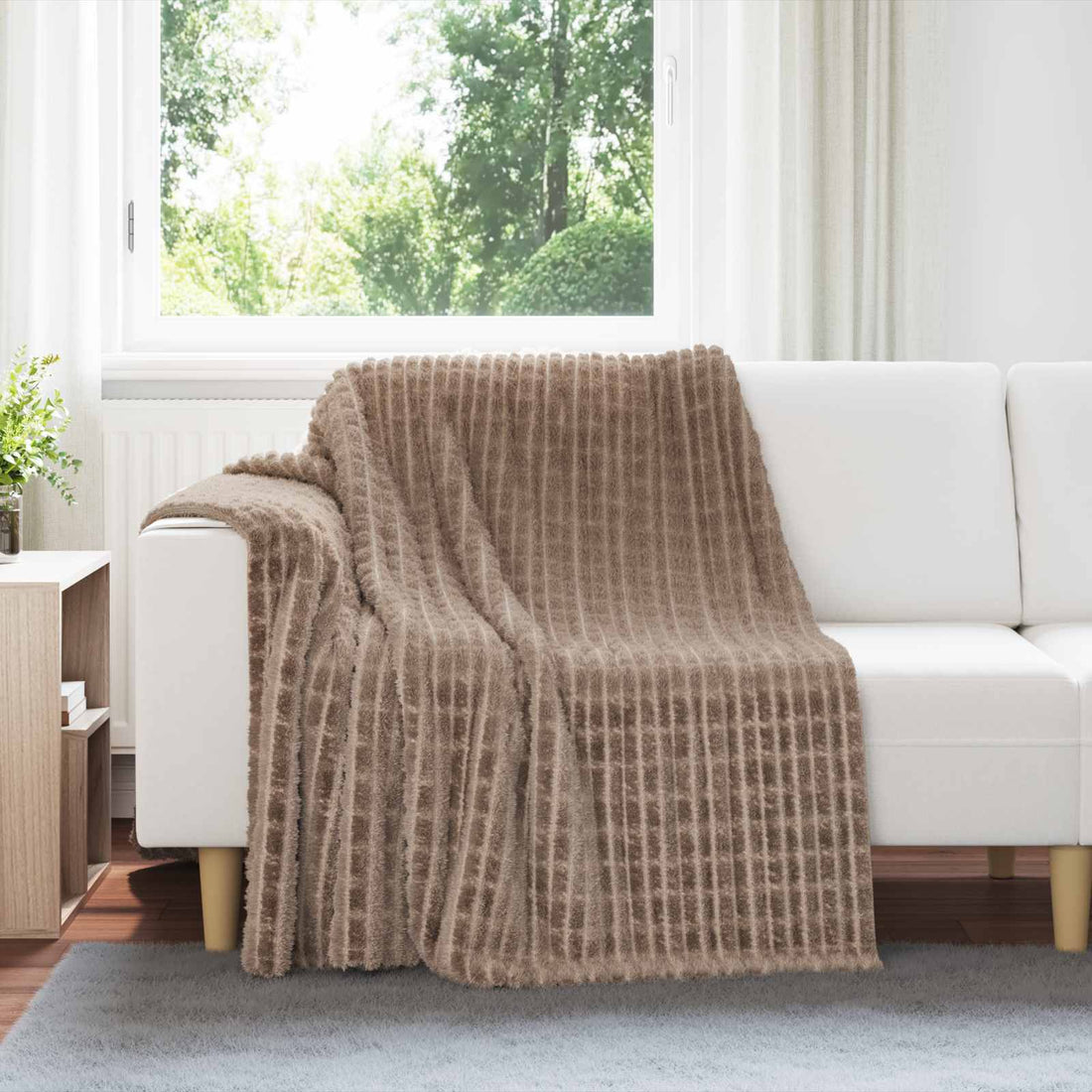 vidaXL Mantitas de Sofá 6 uds. Camel 200 x 150 cm 4.5 kg Lana