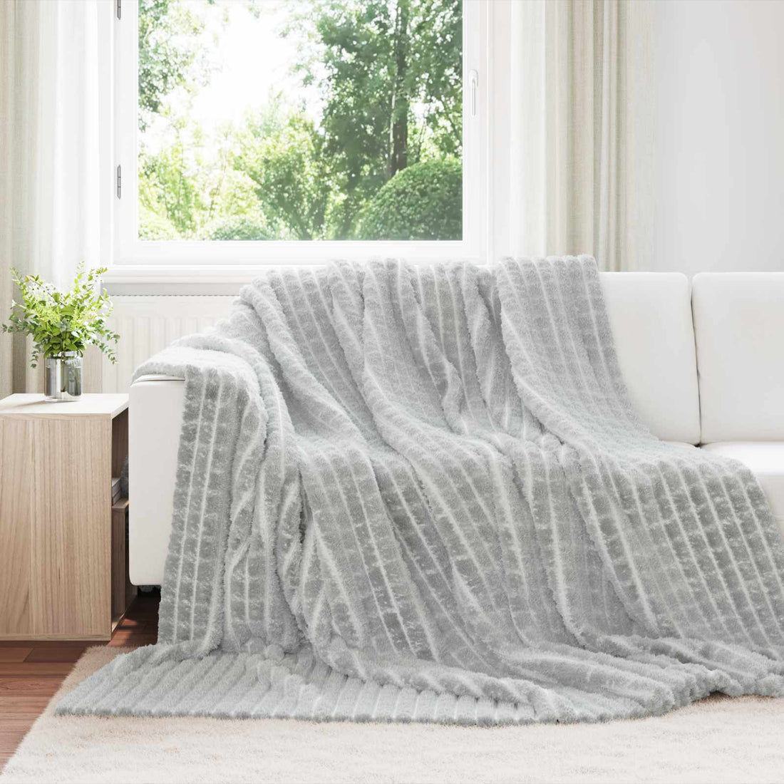 vidaXL Mantitas de Sofá 6 uds. Gris 270 x 240 cm 9.93 kg Lana