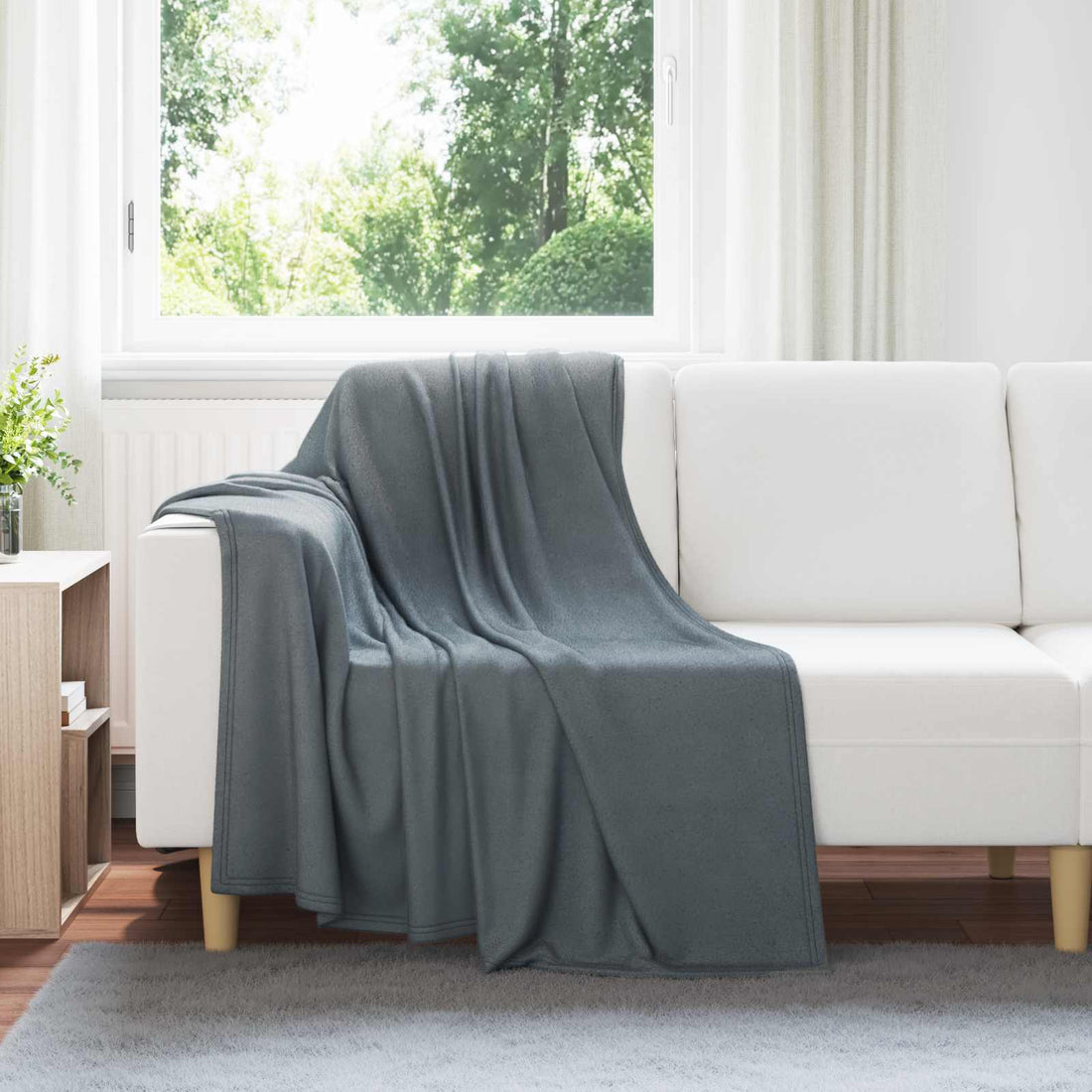 vidaXL Mantitas de Sofá 6 uds. Gris oscuro 170 x 130 cm 1.86 kg Lana