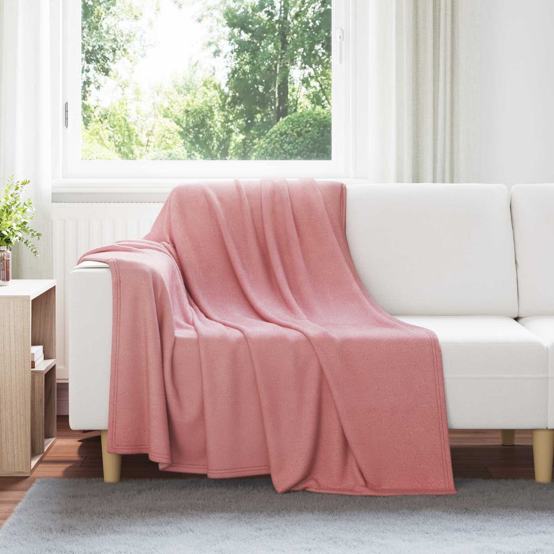 vidaXL Mantitas de Sofá 6 uds. Rosa 200 x 150 cm 2.52 kg Lana