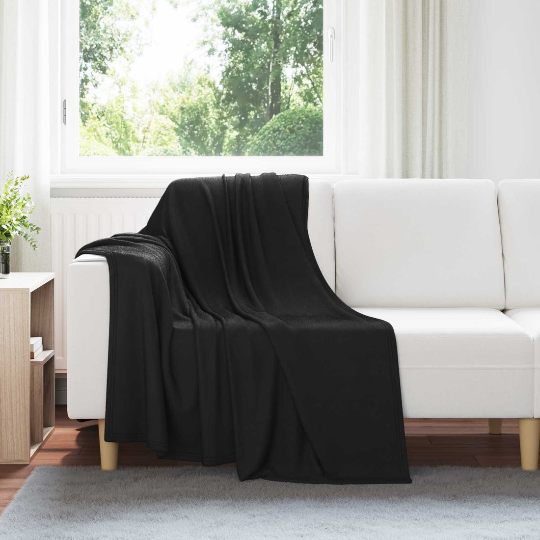 vidaXL Mantitas de Sofá 24 uds. Negro 170 x 130 cm 7.43 kg Lana