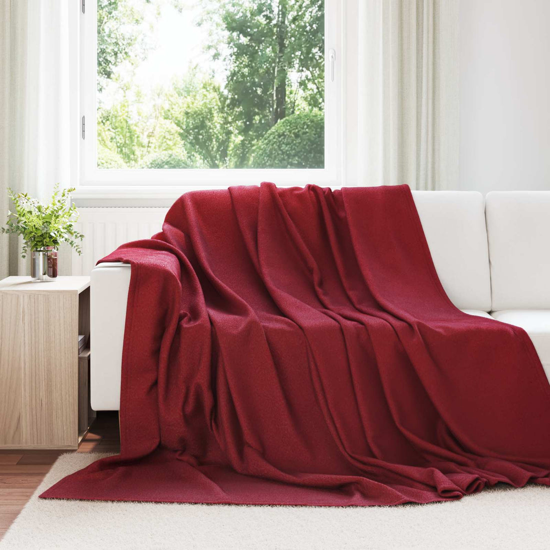 vidaXL Mantitas de Sofá 24 uds. Rojo Burdeos 270 x 240 cm 21.67 kg