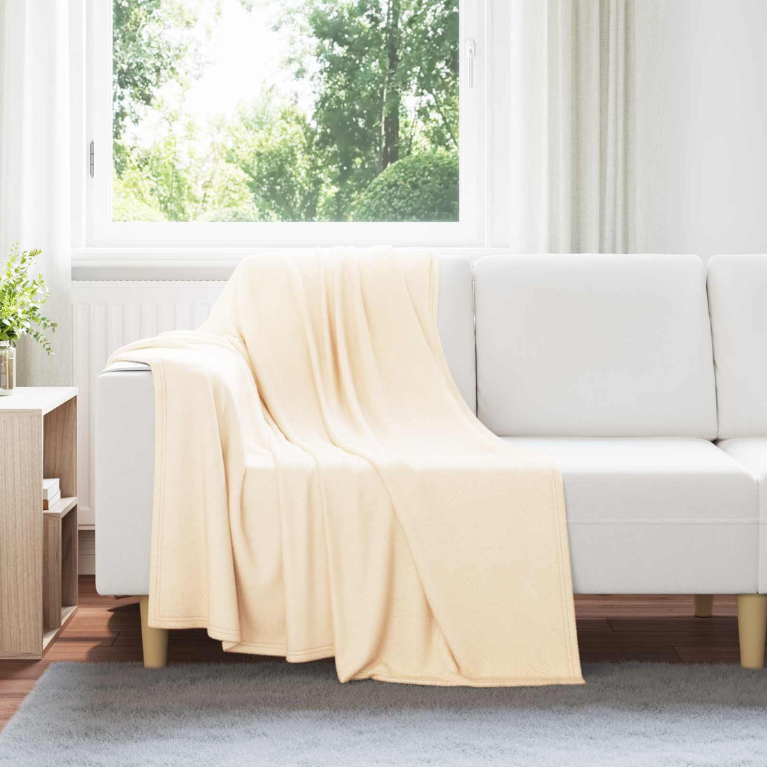 vidaXL Mantitas de Sofá 24 uds. Crema 170 x 130 cm 7.81 kg Lana