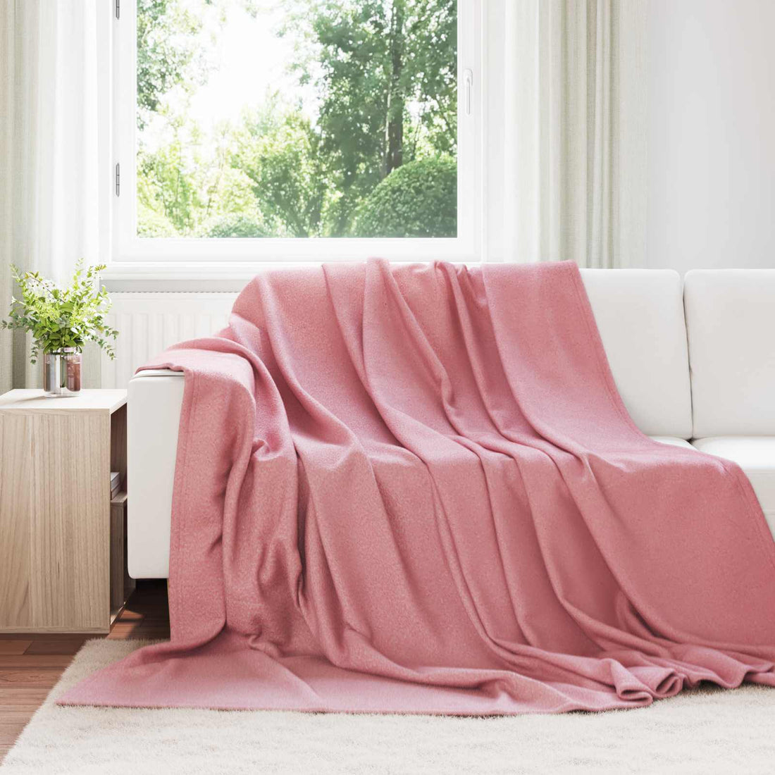vidaXL Mantitas de Sofá 24 uds. Rosa 240 x 220 cm 17.74 kg Lana