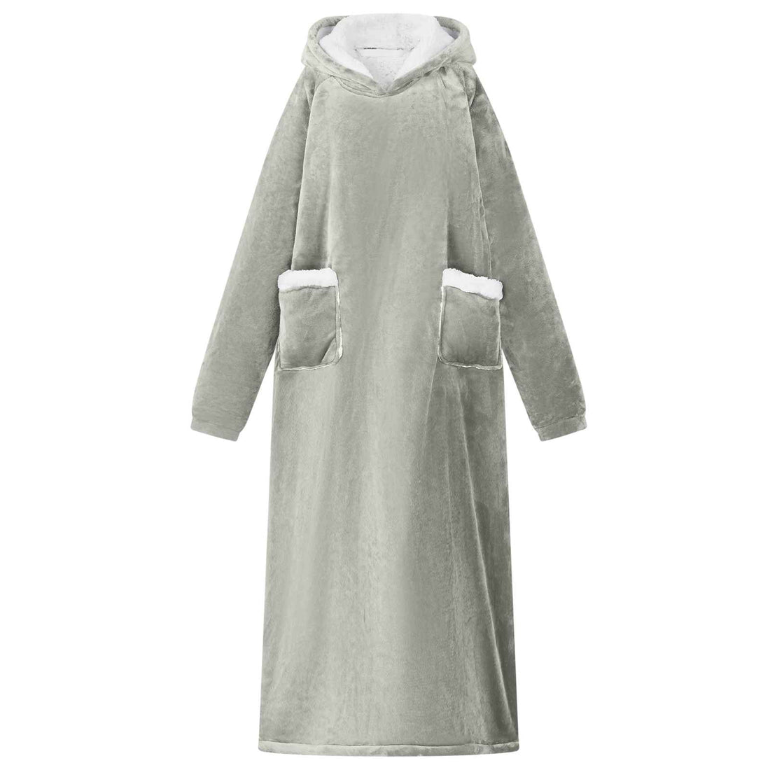 vidaXL Sudadera manta Gris L Forro Polar y Franela
