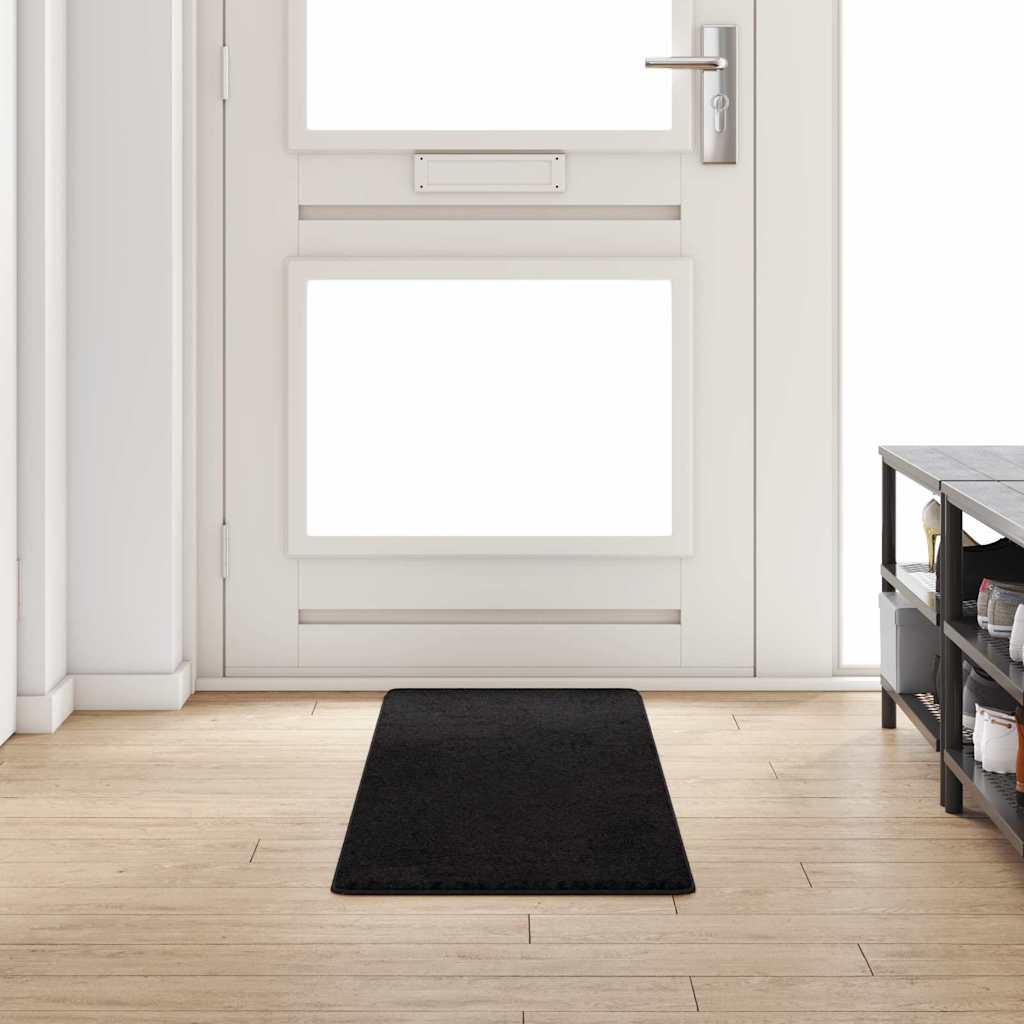 vidaXL Runner de Alfombra Negro 50 x 200 cm
