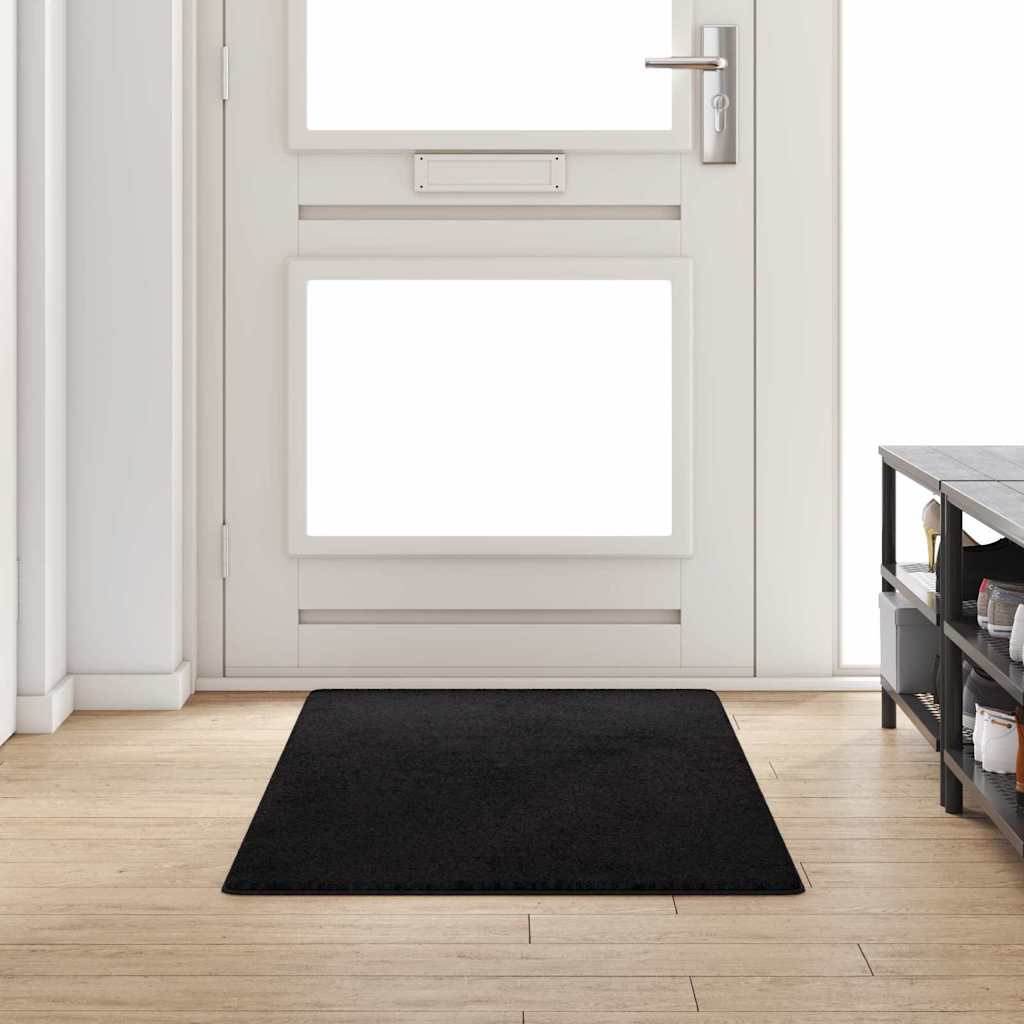 vidaXL Runner de Alfombra Negro 80 x 200 cm