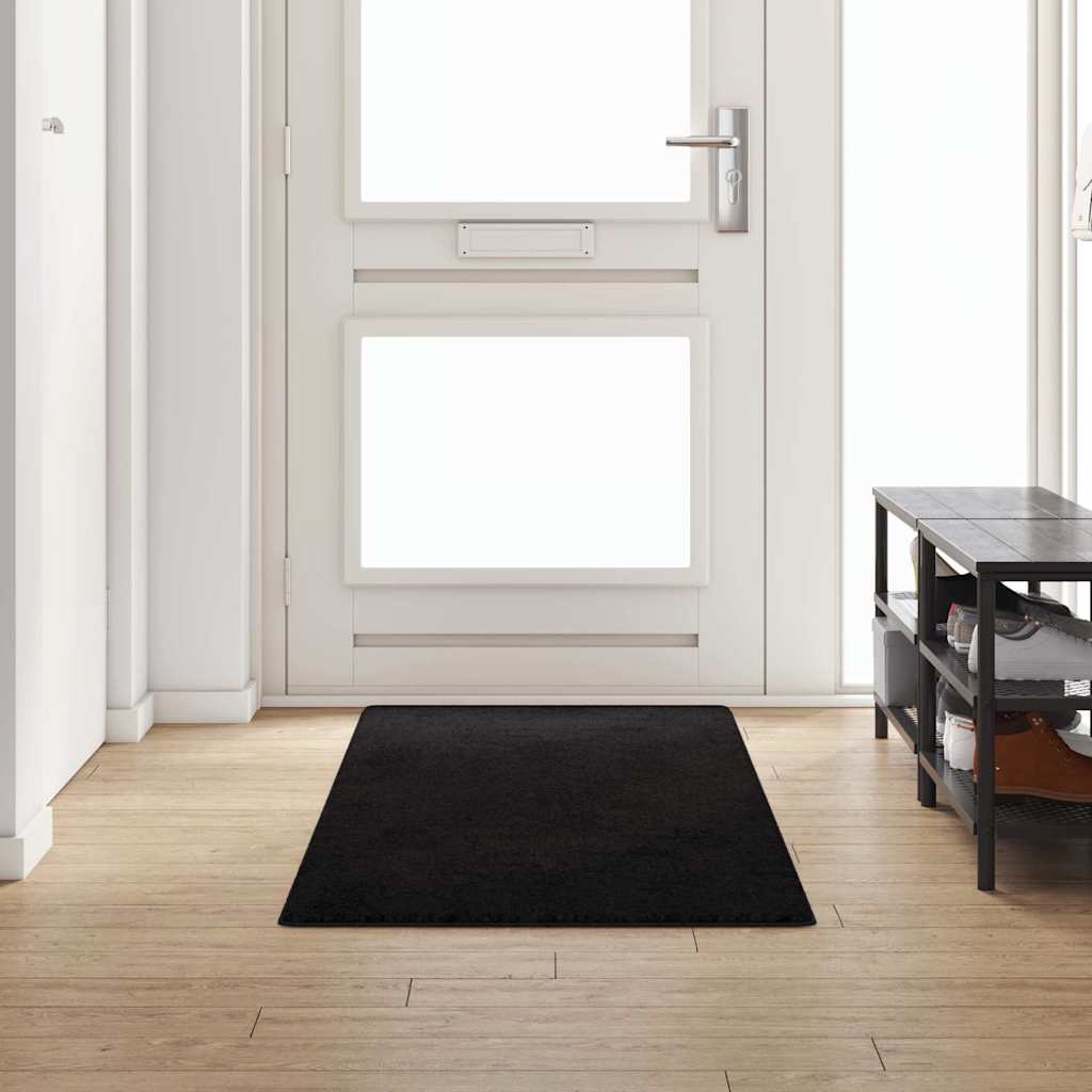 vidaXL Runner de Alfombra Negro 80 x 250 cm