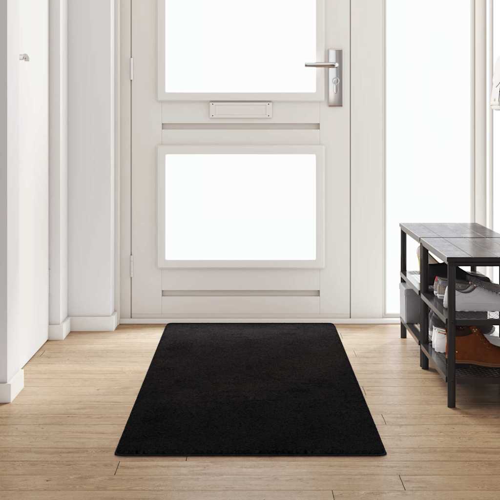 vidaXL Runner de Alfombra Negro 80 x 300 cm