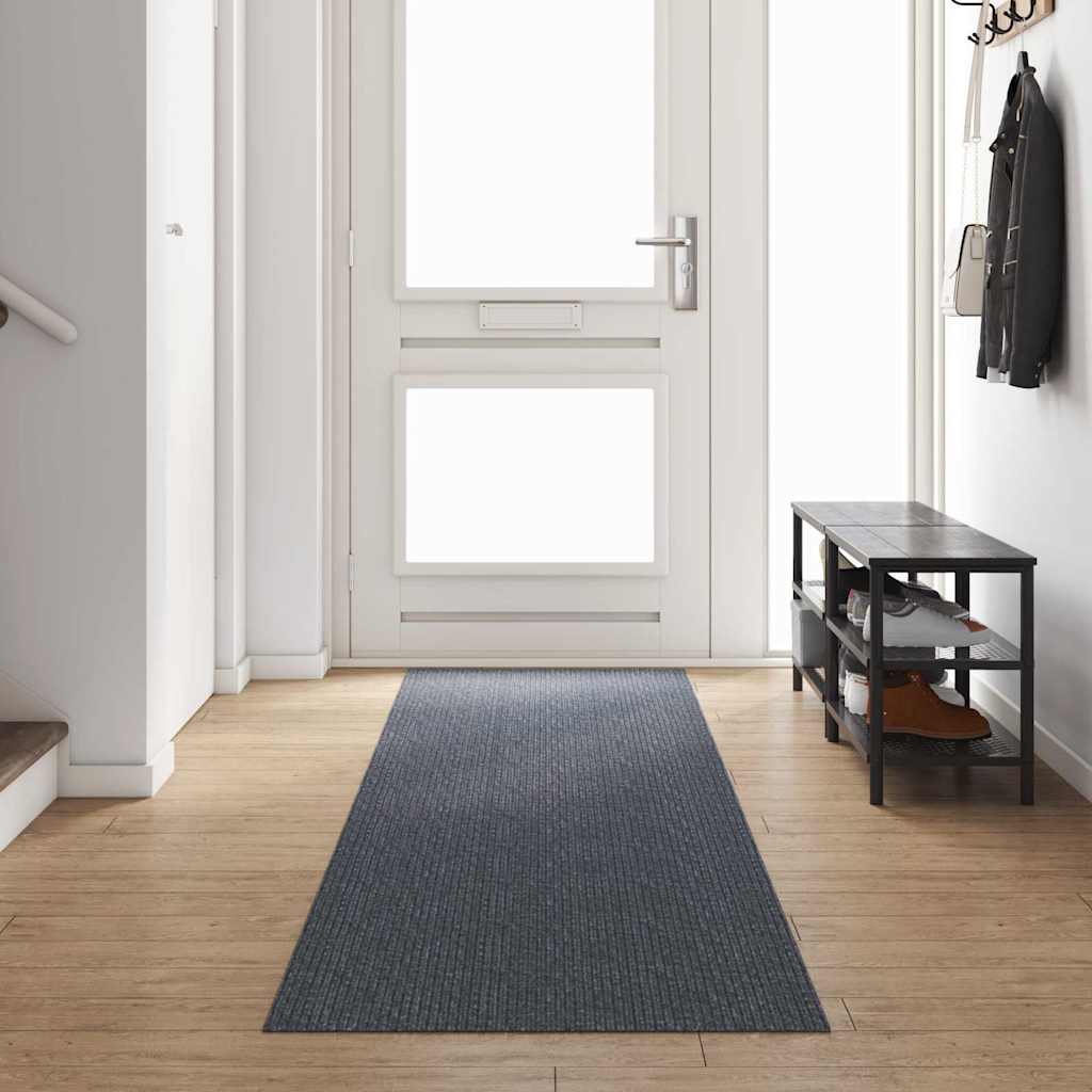 vidaXL Runner de Alfombra Gris 80 x 400 cm tela