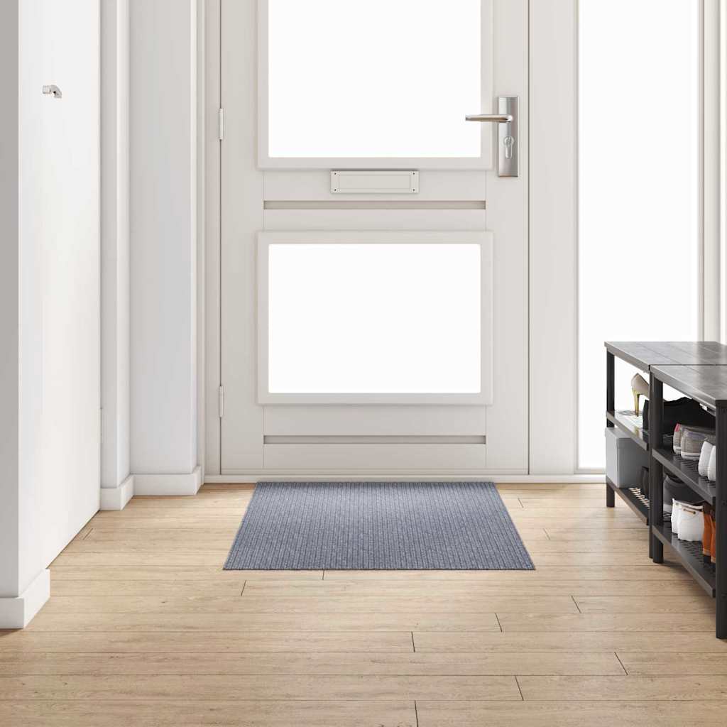 vidaXL Runner de Alfombra Gris Claro 80 x 150 cm tela