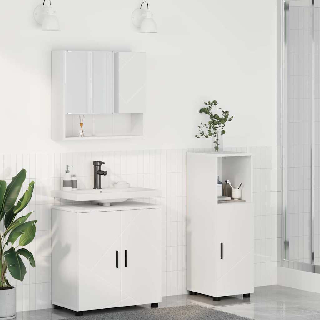 vidaXL Juego de muebles de baño 3 uds. 61 x 35 x 64 cm