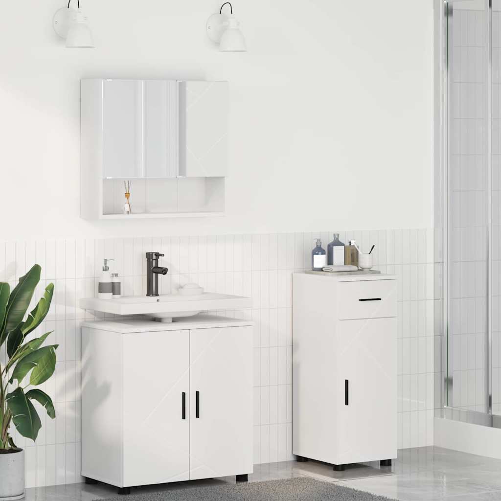 vidaXL Juego de muebles de baño 3 uds. 61 x 35 x 64 cm