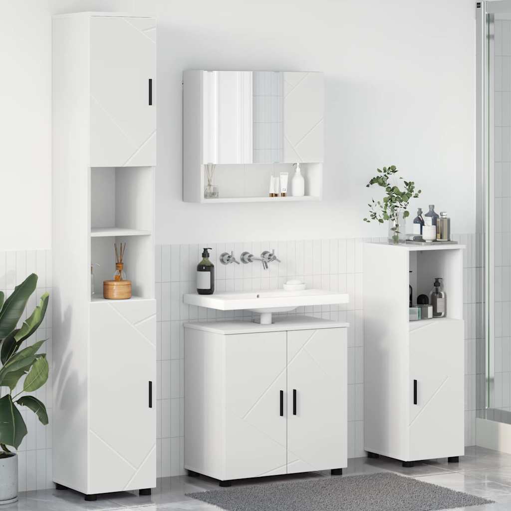 vidaXL Juego de muebles de baño 4 uds. 61 x 35 x 64 cm