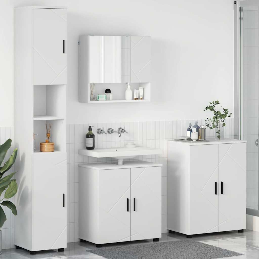 vidaXL Juego de muebles de baño 4 uds. 61 x 35 x 64 cm