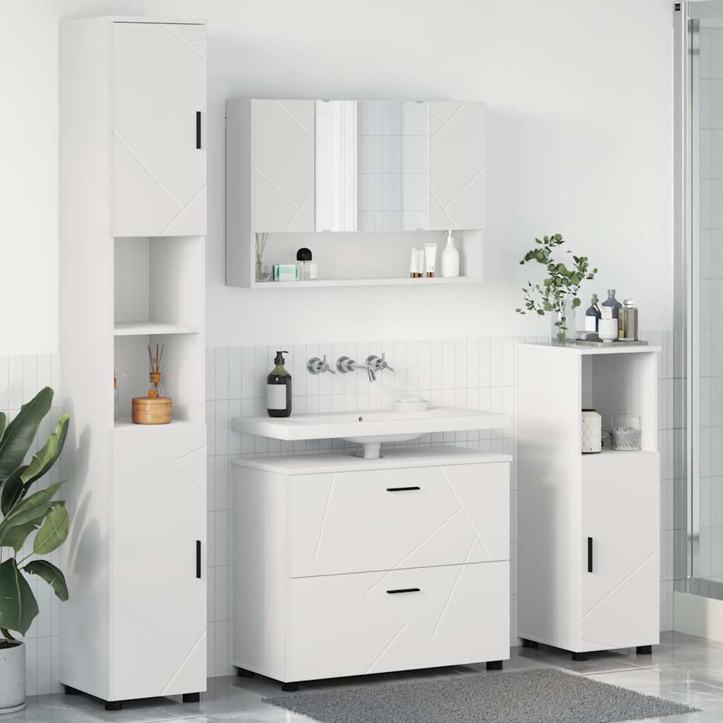 vidaXL Juego de muebles de baño 4 uds. 35 x 30 x 192 cm