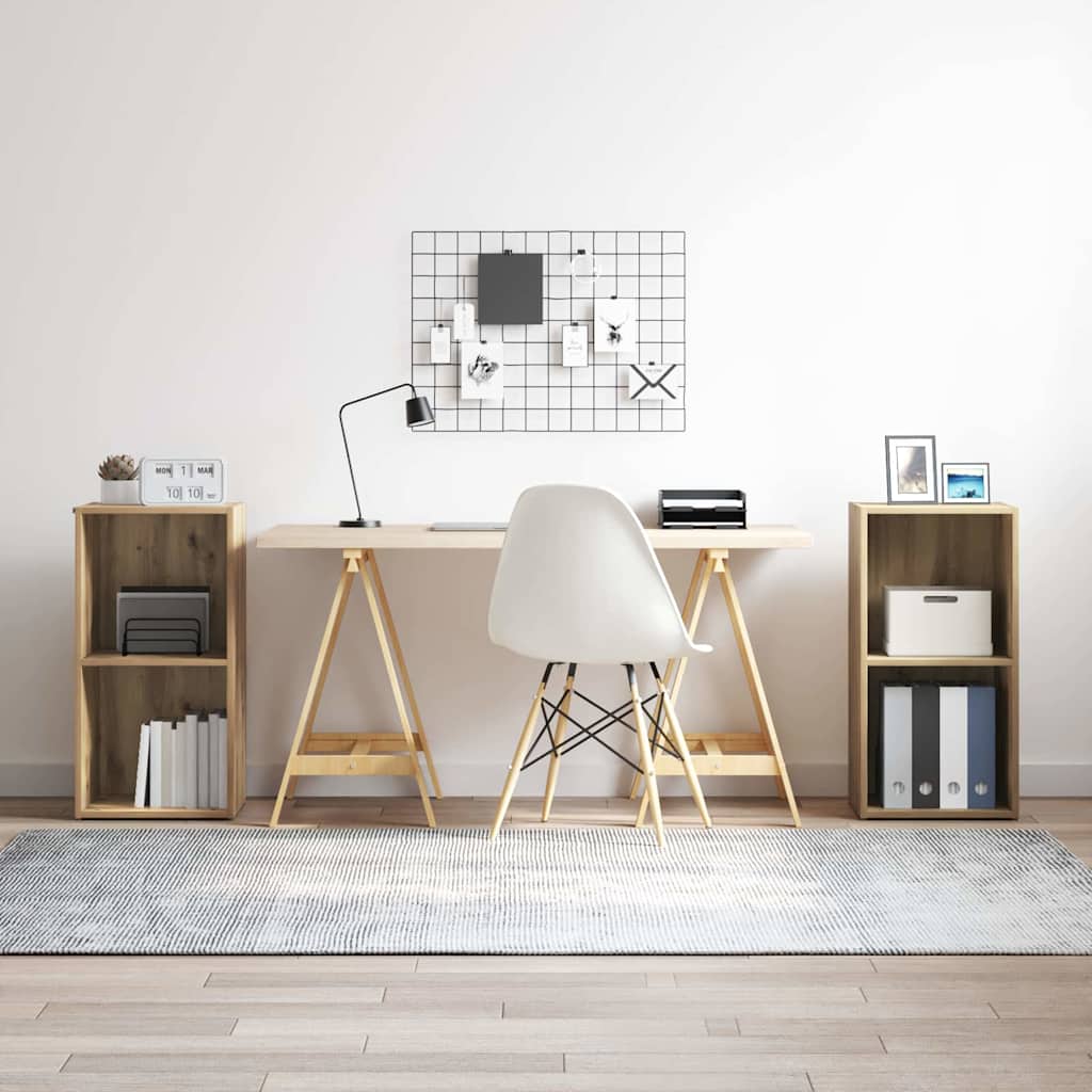vidaXL Conjunto de mueble de TV 2 uds. Roble artisan