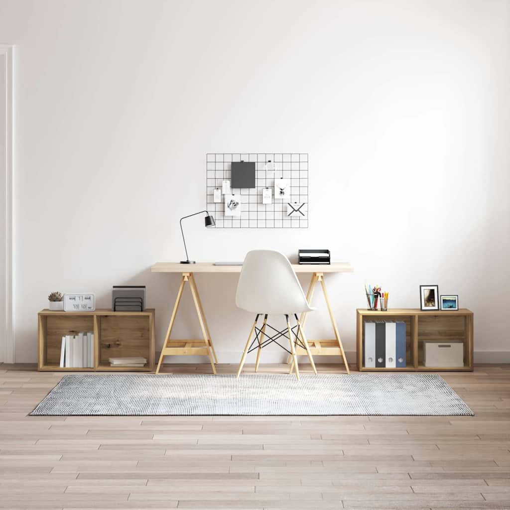 vidaXL Conjunto de mueble de TV 2 uds. Roble artisan