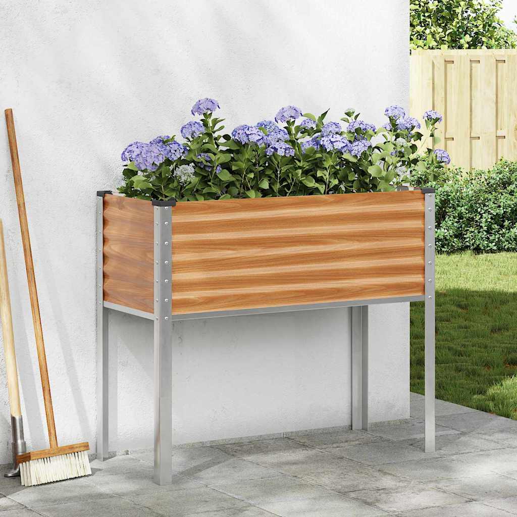 vidaXL Maceta para Jardín Marrón Claro 100 x 45 x 90 cm