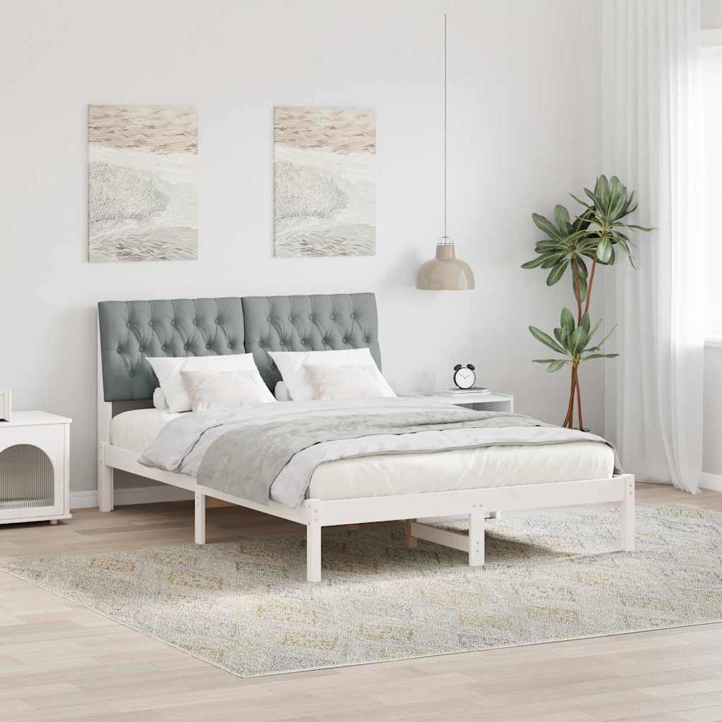 vidaXL Estructura de Cama con Cabecera Tapizada 160 x 200 cm